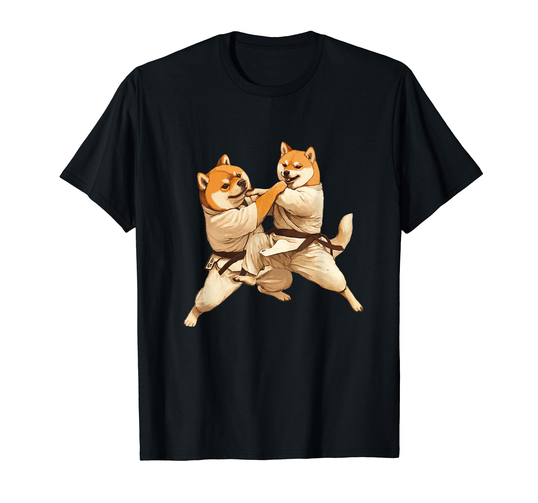 Смешная футболка с собакой Шиба-ину в кимоно по дзюдо для мужчин, любителей собак, милая, забавная, смешная одежда, подарок, футболка с собакой