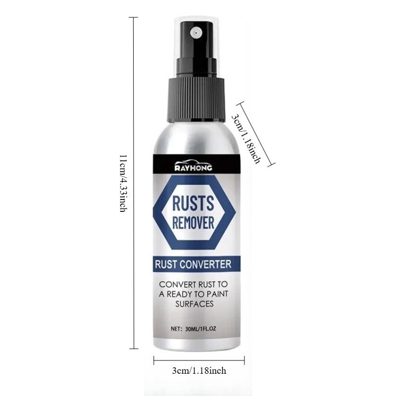 Multi-Purpose Rust Remover Spray for Metal Surface Chrome Paint - Auto Rust Stain Remover & Detailing Cleaner