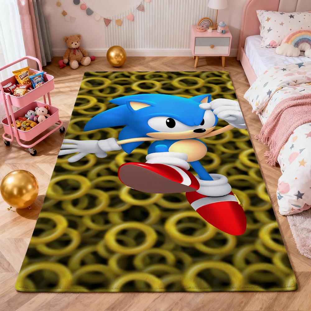 Sonic Hedgehog Carpet Non Slip Rug Plush Rug Small Rug Kitchen Floor Mat Outdoor Rug Non Shedding