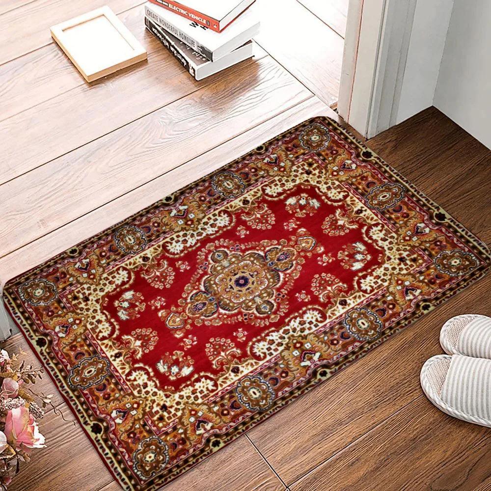 Luxurious Persian-Style Carpet Soft Non-Slip Large Areas Rug for Living Room Bedroom Hall Bathroom and Kitchen Decor Floor Mat