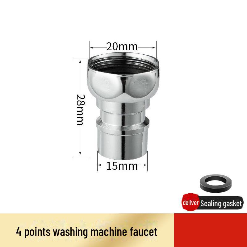 Duză automată pentru robinet pentru mașină de spălat cu ieșire în 4 puncte și îmbinare anti-cădere și oprire automată