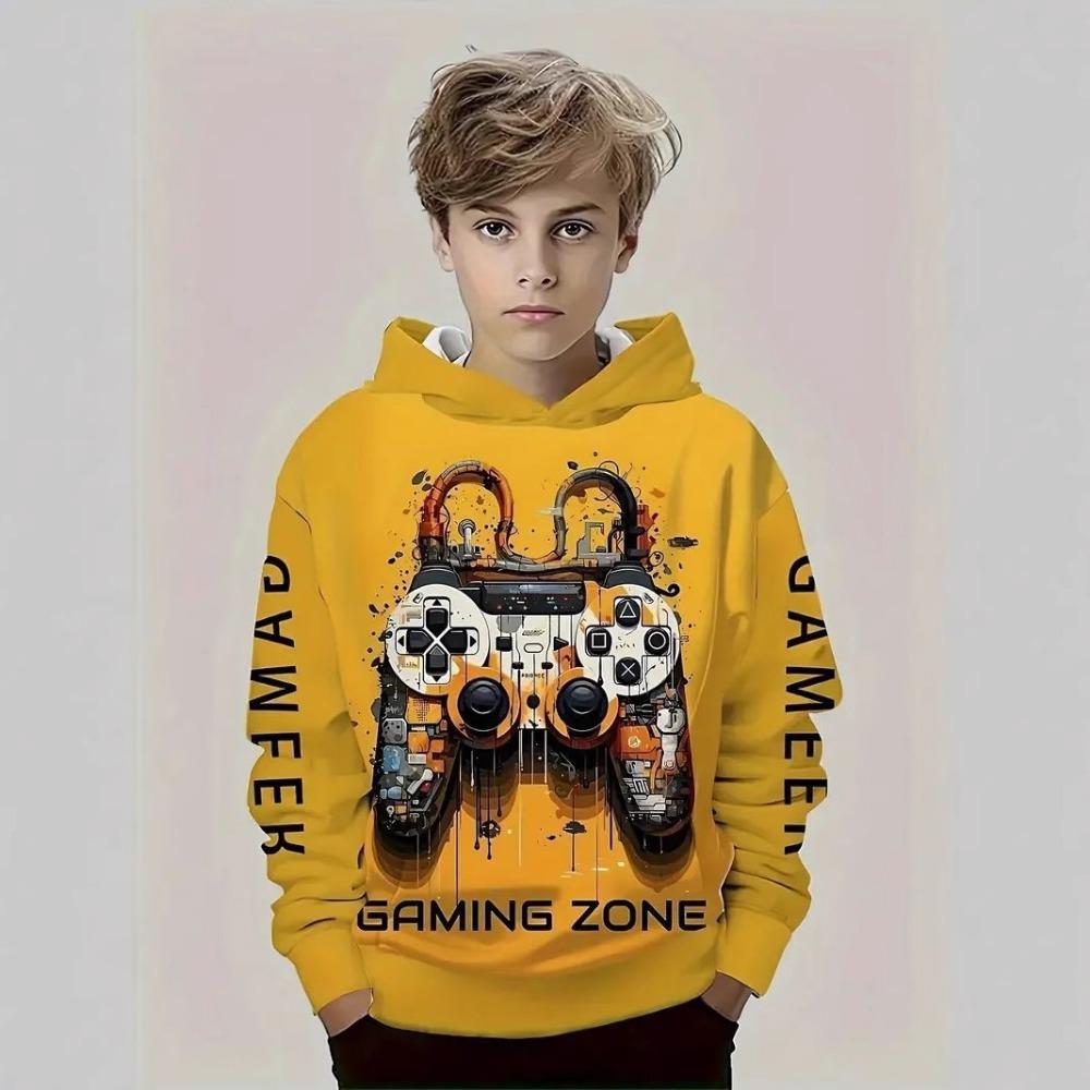 Children's Game Entertainment 3D Digital Printed Boys' Personalized Fashion Hoodie Sweatshirt