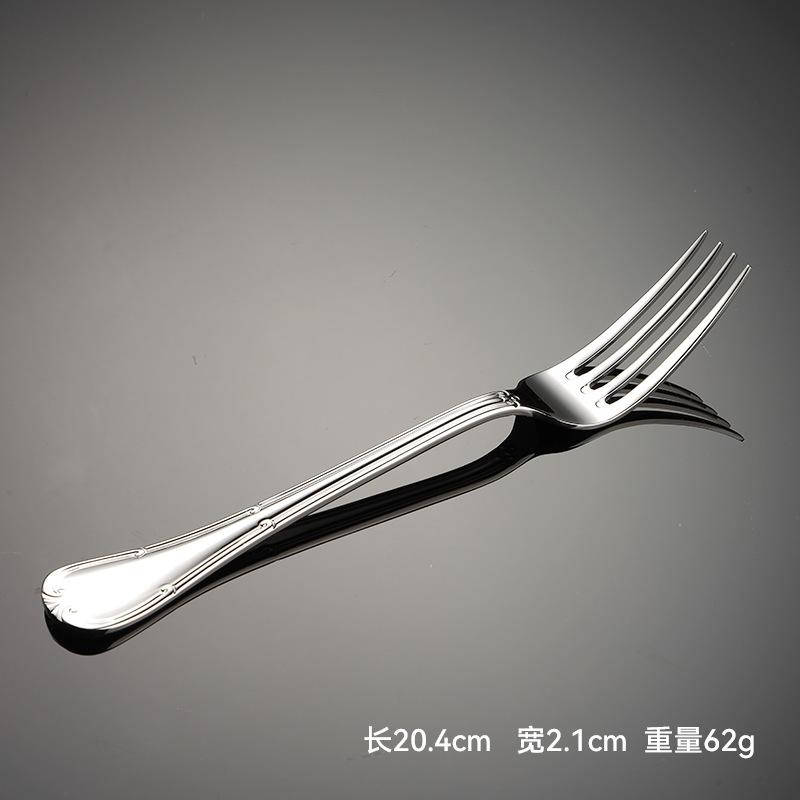 304 stainless steel, forged western lace Garvey knife, fork and spoon hotel restaurant steak knife and fork set