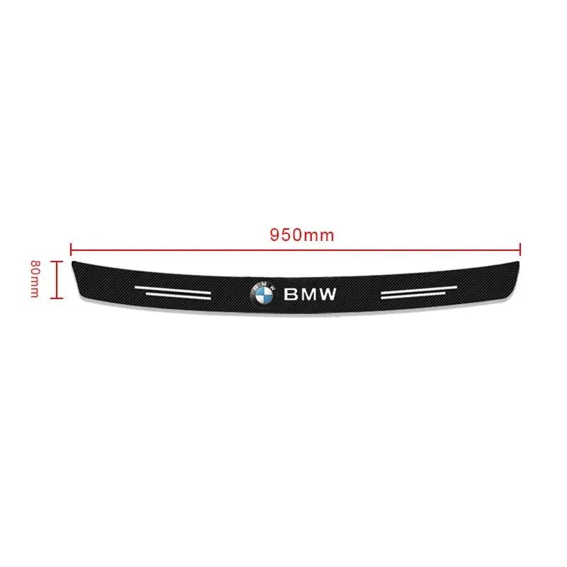 Carbon Fiber Auto Protective Rear Trunk Bumper Guard 3D Stickers For BMW 1 3 4 5 7 Series X1 X3 X4 X5 X6 E81 E87 F30 F31 F34 F32