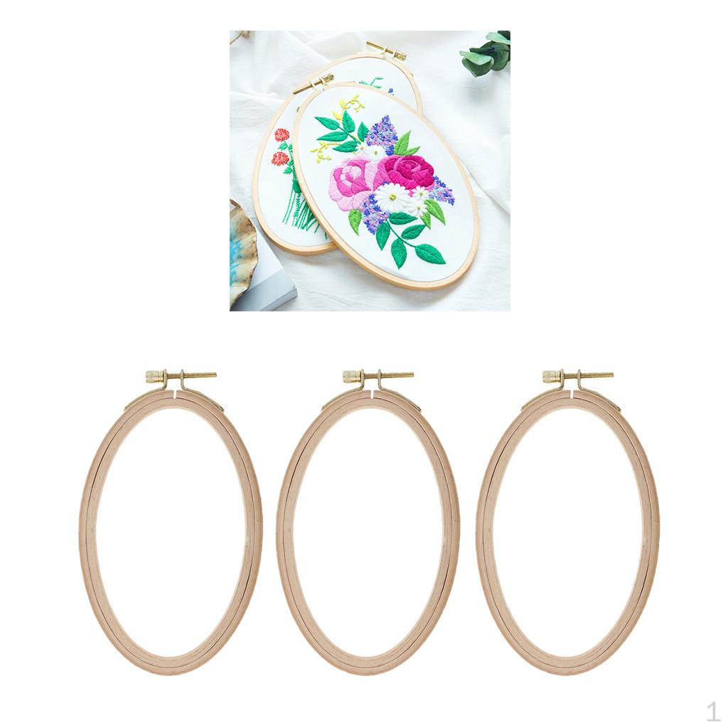 

3 шт. Вышивка стежком Бук Овал Стежок, Дерево, для новичков