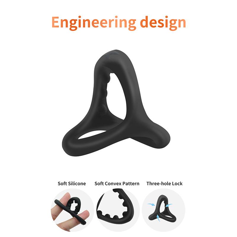 1pc Silicone Penis Cock Ring On For Men Delay Ejaculation Erection Sex Toys For Couple Sex Toy Penis Ring Man Dick Enlarger Ring