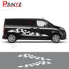 2PCS Car Door Side Stickers For Vauxhall Opel Vivaro Renault Trafic Graphics Camper Van Vinyl Film Decals Tuning Accessories