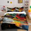 Colorful Sunset with Clouds. Bedding Sets Duvet Cover Sets Duvet Covers Pillowcases(1 * Duvet Cover 2 * Pillowcases, Without Duvet Insert)