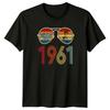 Vintage 1961 T-Shirt Retro Sunset Birthday 65th Birthday Gift For Him And Her
