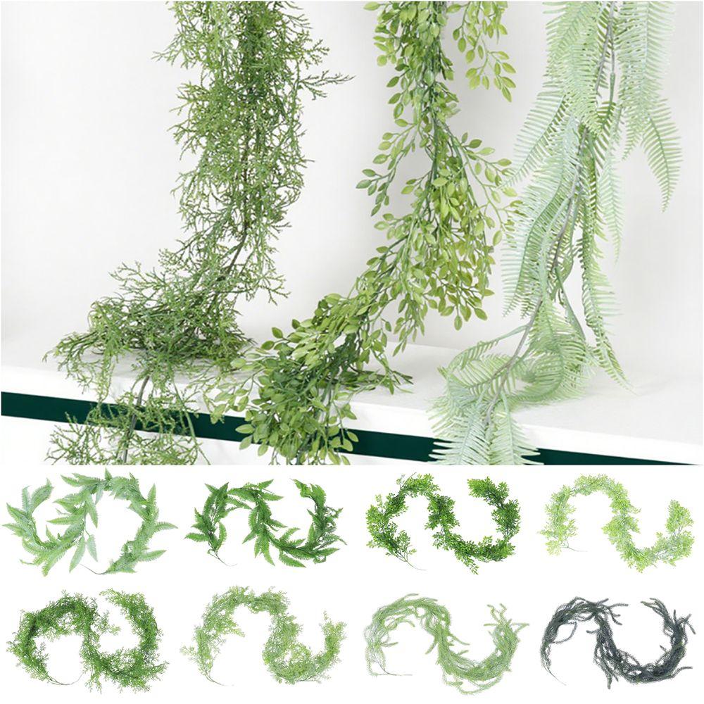 Extra Long Artificial Plant Vine Various Types Green Simulation Fern Leaves Garland DIY Accessories Wall Hanging Ornament