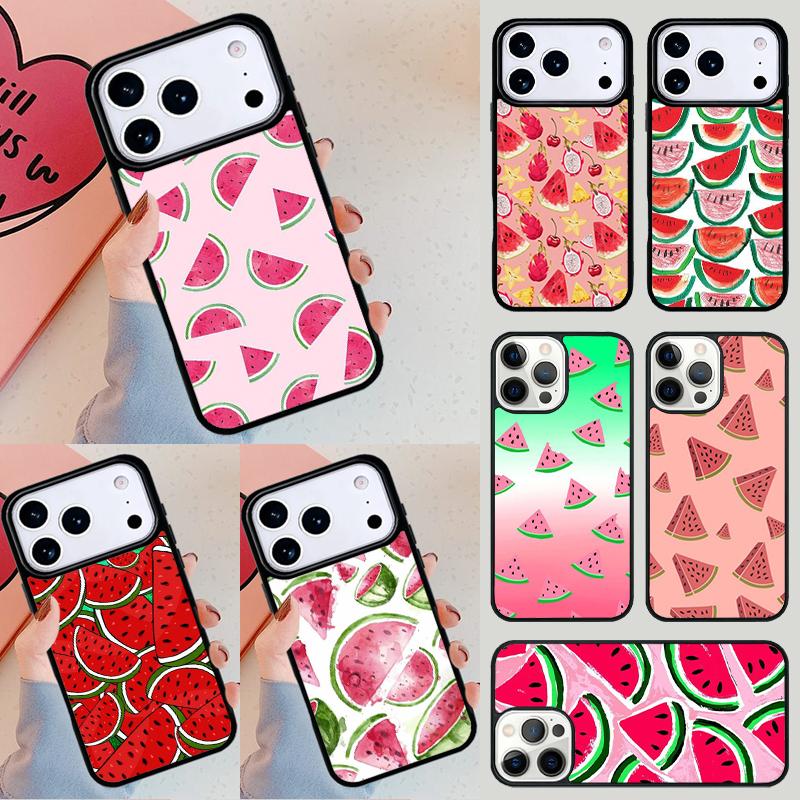 Sommerfrucht Wassermelone Handyhülle Für iPhone 17 Air 14 15 13 12 Max Hülle Für Apple 16e 11 Pro Max Plus Coque