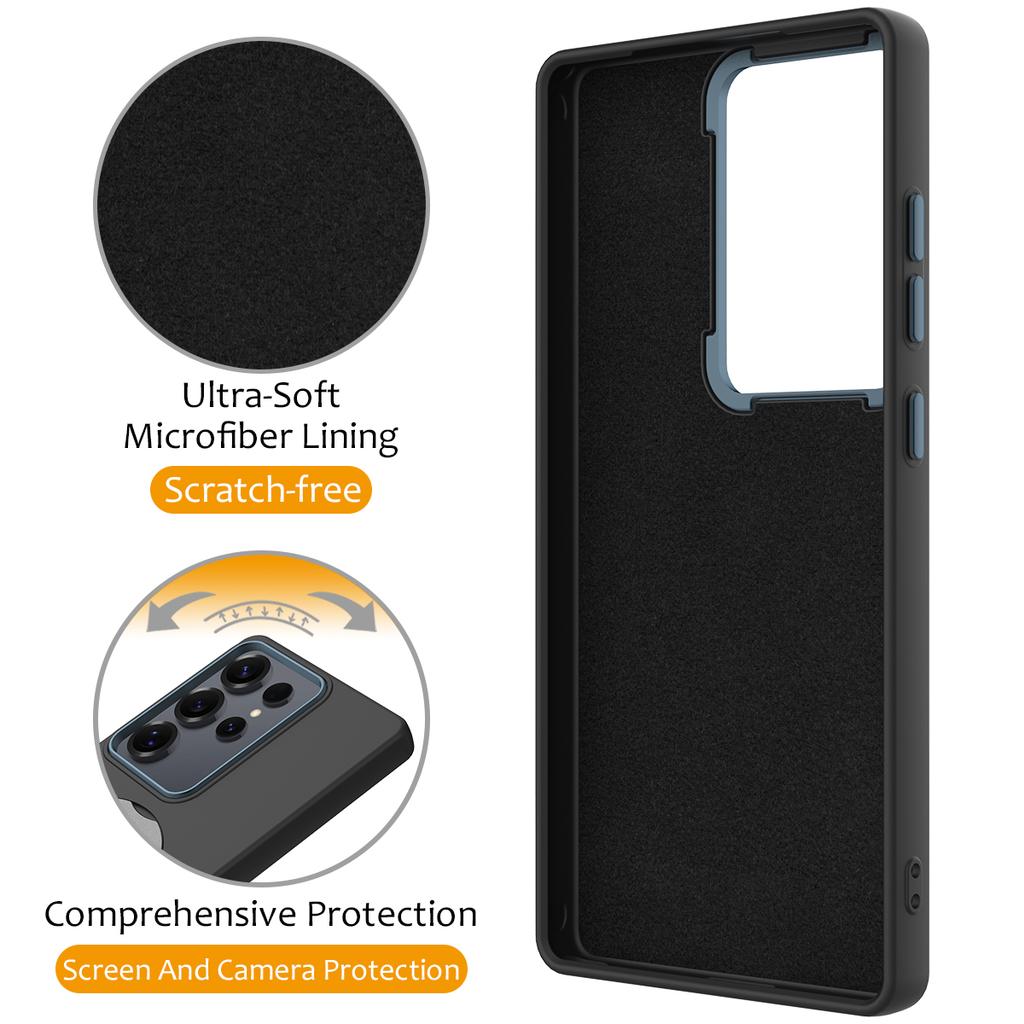 For Samsung Galaxy S25 Ultra Magnetic Case Rotating Ring Kickstand TPU + PC Back Cover