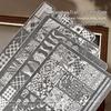 Nail Art Stamping Plate: Lace, Butterfly, Floral, French, Gingham, Leopard, Fireworks, Snake Patterns