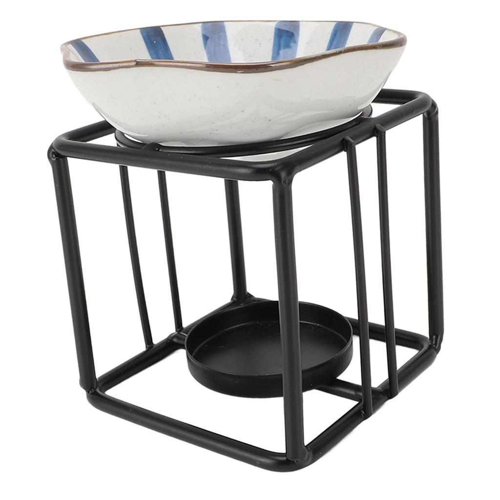 Eisenkunst Aromatherapie Brenner Set Ätherisches Öl Brenner Kerzenhalter für Zuhause und Büro