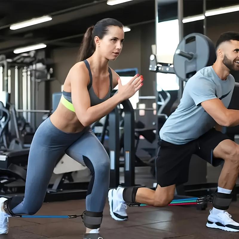 6 Pieces Ankle Bands Leg Workout - Adjustable And Breathable Ankle Bands For Muscle Building, Power Bursts And Leg Sculpting