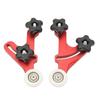 Table Saw Stock Guide Aluminum Alloy Size Adjustable Smoothly Operation Bearing Roller Press Feeder