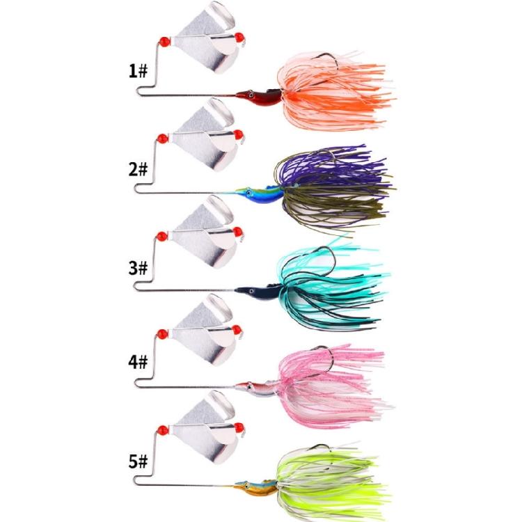 5Pcs Spinnerbait Fishing Lures Freshwater Saltwater Fishing Buzzbait Lure Spinner Baits Swim Jigs Lures Fishing Lure