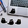 40PCS Black Cat Cute Stickers Vintage For DIY Notebook Guitar Scrapbooking Motorcycle Luggage Graffiti Decals Gifts For Children