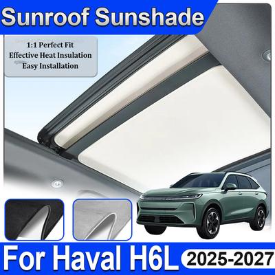 For Haval H6L Accessories 2025 2026 2027 Car Roof Sunshade Electrostatics Adsorption UV Protection Shades Sunroof Visor Body Kit