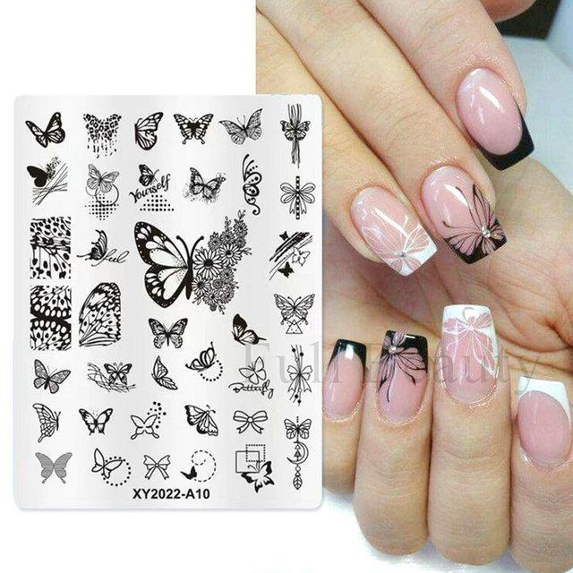 Nail Art Steel Plate Ins Valentine's Day Love Rose Dream Catcher Stainless Steel Nail Art Printing Tool