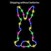 New Easter Bunny Shaped Led Window Decoration Light Party Home Decoration Children'S Parent-Child Toys Neon Wall Decoration