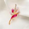 Elegant Temperament Flower Brooch Exquisite Design Luxury Jewelry Fashionable Collar Buckle Flower Pin Beautiful Accessories