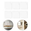 6PCs 20cm 3D Mirror Wall Stickers Self-Stickers Mirror Stickers Removable Flexible DIY Art Acrylic Mirror Living Room Decoration