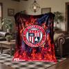 Stoke City Football Print Flannel Blanket Soft Warm Sofa Bed Throw Blanket For Home Office Bedroom