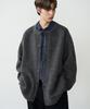 Draw Fit Wool Blend Hairy Knit Cardigan [D.Grey]