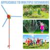 Kinder Windmühle Sprinkler 36 Sprühdüsen Rotierender Sprinkler Multifunktionales Gartenbewässerungswerkzeug Kinder Planschvergnügen Aktivität Für