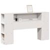 VidaXL Tête de lit avec rangement blanc 135 cm bois massif de pin, tête de lit en bois, tête de lit avec rangement, tête de 855634