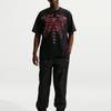 Men's Nike Max90 T-Shirts Men's Black/Dark Red Team Crew Neck Moderate Straight Fit
