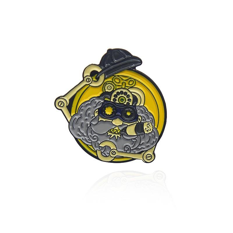 Metal Badge Creative Brooch