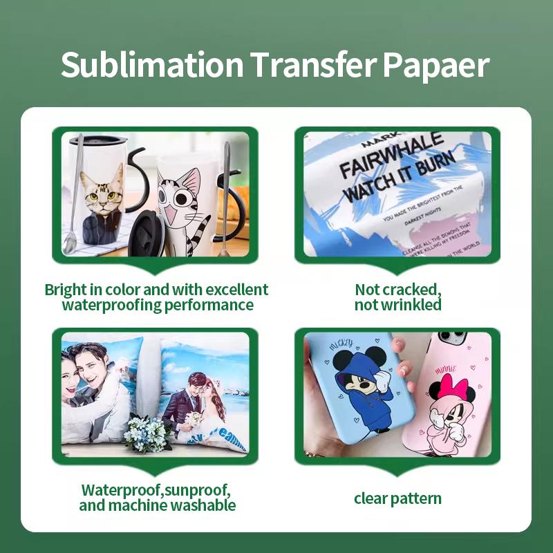 MINI Fotopapier A4 A3 100 g/m² PET-Folie Sublimations-Transferpapier für DTF-Druck auf Kleidung Digitaldruck