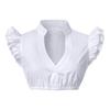 Bavarian Oktoberfest Costume Crop Top Traditional Dirndl Blouse Women's Oktoberfest T-Shirt Bavarian Octoberfest Costume