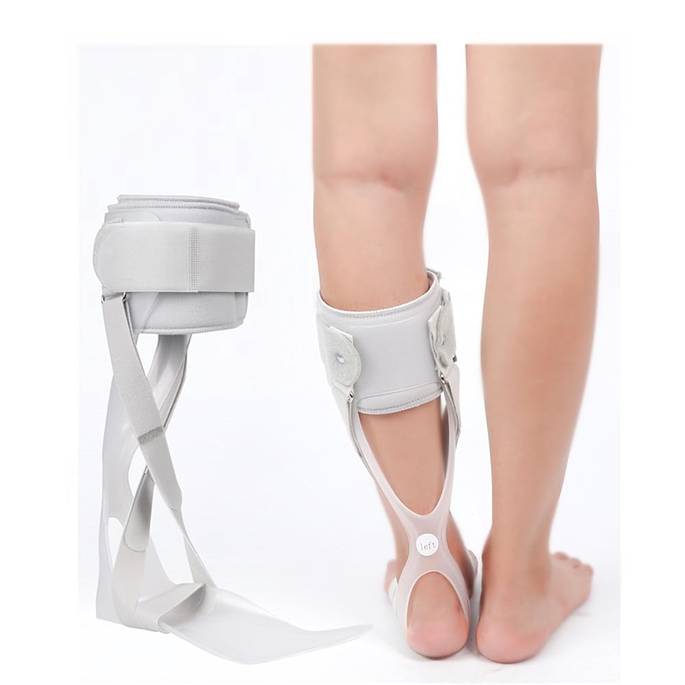 Haoguizheng Home Foot Drop Interior and Ancillary Corrector for Foot Muscle Drop or Polio Barefoot Medium Orthosis, Exterior, Weakness/Foot