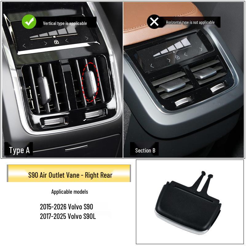 Volvo XC90/V90/S90 A/C Ventilationsjusteringsreglage