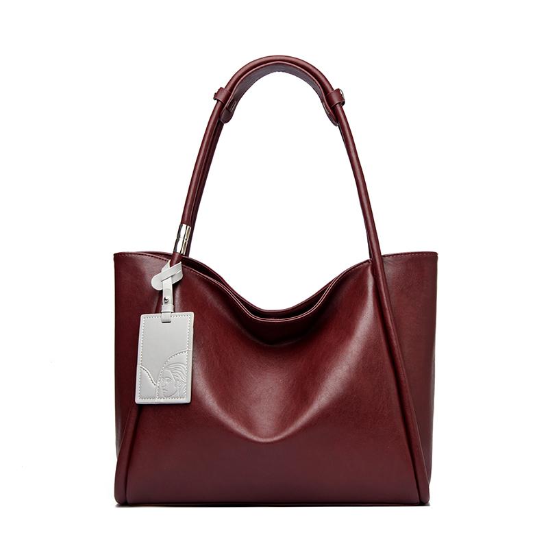 Luxe Zacht PU Leer Zakelijke Tote Bag Grote Capaciteit Pendelen Schoudertas voor Dames 38cm 15cm 31cm black
