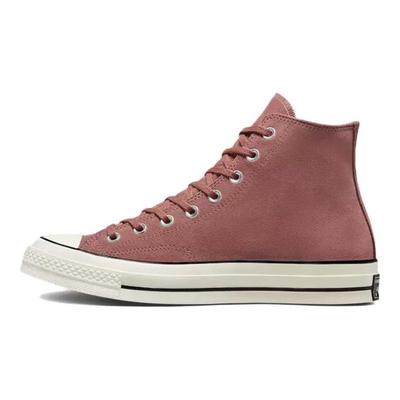 Tênis Unisex Chuck 70 Camurça Cano Alto Saddle Rosa Garça Preto A01456C