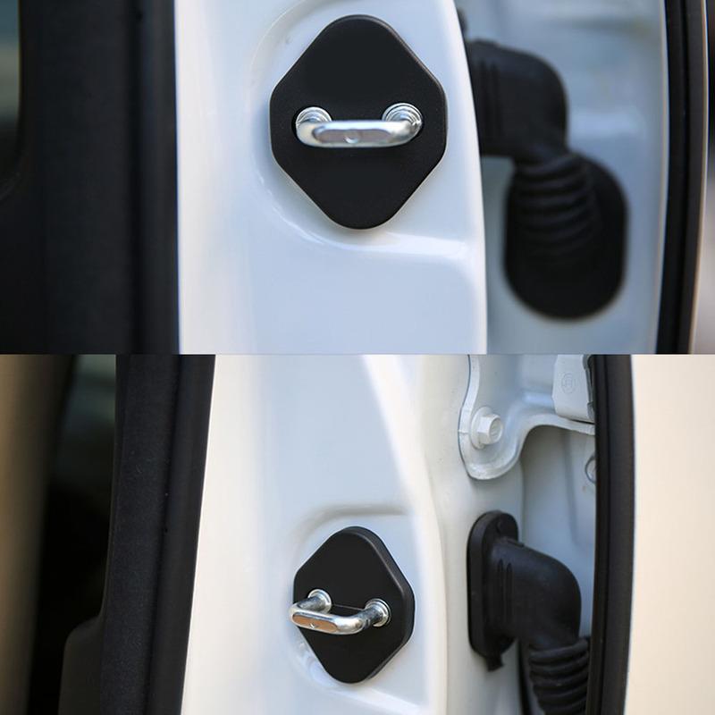 For Suzuki Vitara 2016 2017 2018   Body Interior Anti Rust Water Proof Door Lock Keys Key Protection Buckle Cover 4PCs