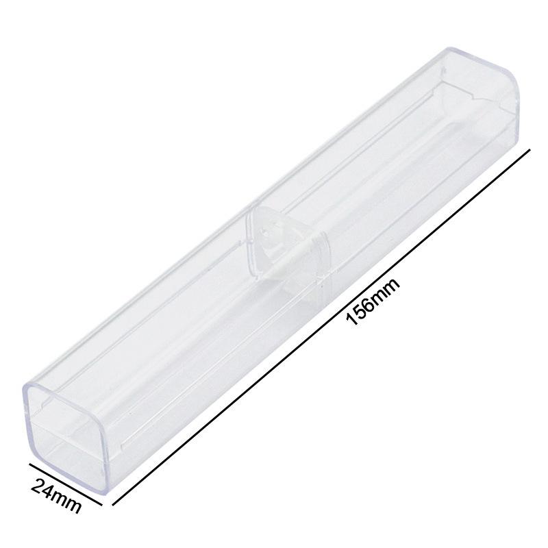 Cylindrical & Square Eyelash Tweezers Storage Box with Golden Feather Design