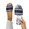 Flat-bottomed slippers women's summer popular new fashion outer wear beach shoes one-word cool slippers women