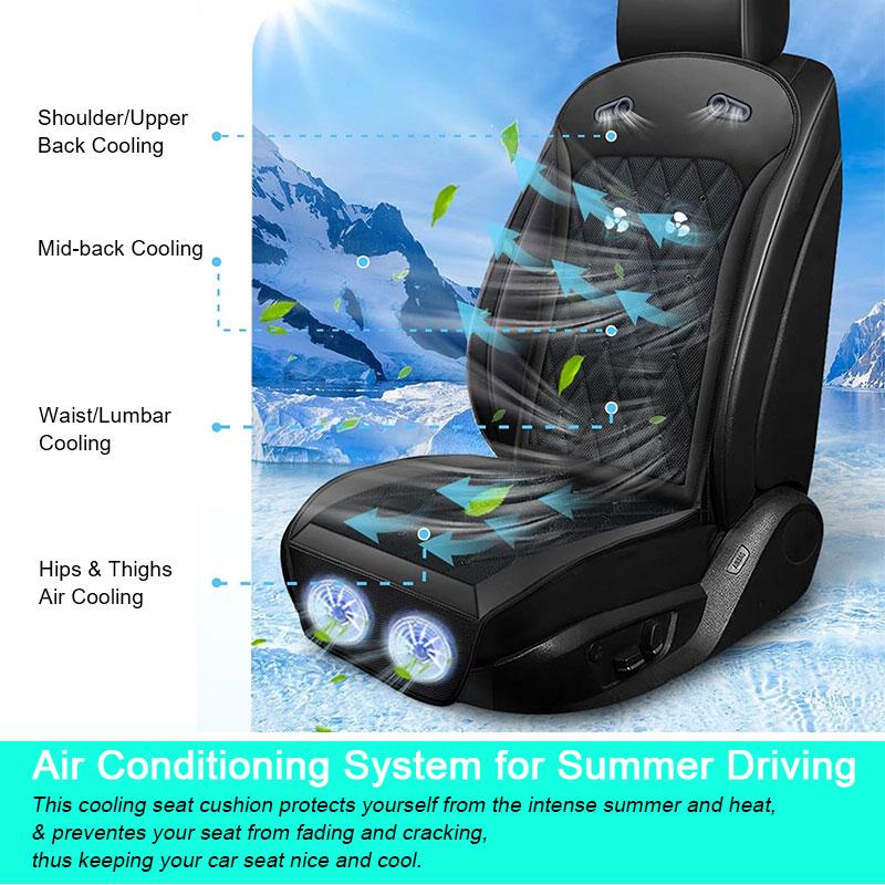 12V/24V circulating ventilation cooling car seat cushion summer cooling seat cushion suitable for SUVs and trucks Cooling Seat