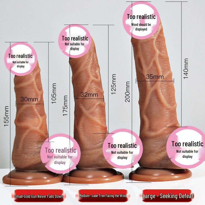 Electric Silicone Realistic Vibrating Dildo for Women