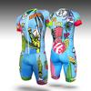 High-Elastic One-Piece Cycling Suit Men Quick-Dry Racing Outfit Roller Skating Sports Wear