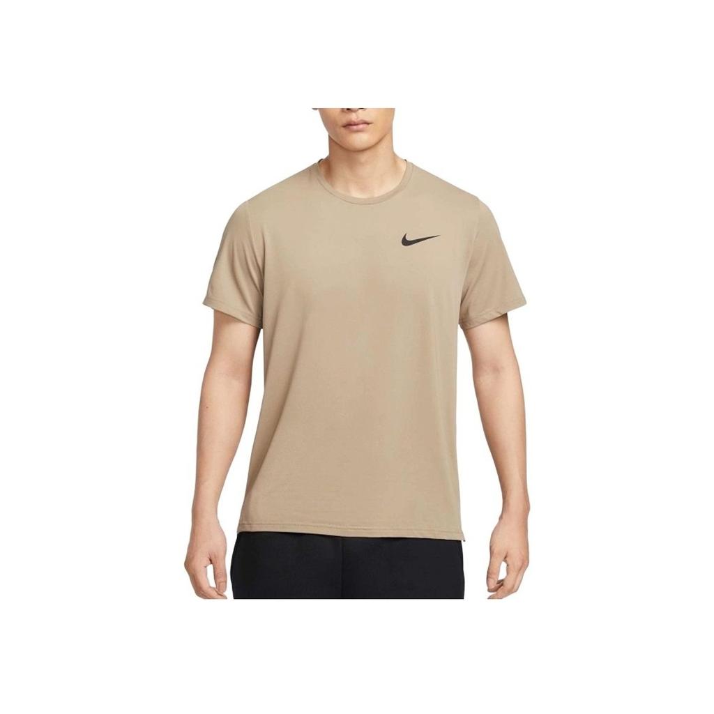 Nike Quick-Drying Breathable Running Sports Casual Comfortable Round Neck Short Sleeve T-Shirt Men Tops Khaki CZ1182-247
