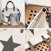 Womens Star Shoulder Bag Canvas Handbags Large Capacity Crossbody Bag Aesthetic Messenger Bag Fashion Satchels Bag