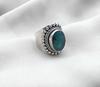 Emerald Ring 925 Sterling Silver Handmade Jewelry May Birthstone Gift