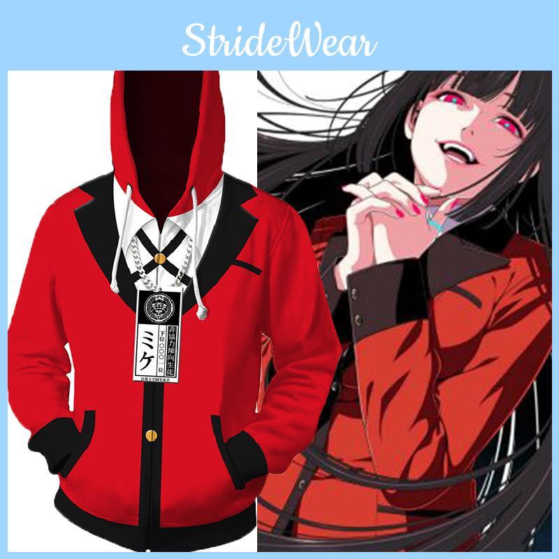 Luxuriously Soft And Stylish Kakegurui Jabami Yumeko 3d Printed Hooded Sweatshirt