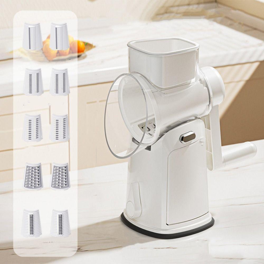 Detachable Hand-Crank Vegetable Slicer Manual Vegetable Cutter Rotary Cheese Grater  Kitchen Prep